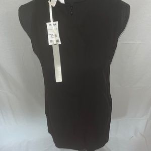 This is a black silk dress.